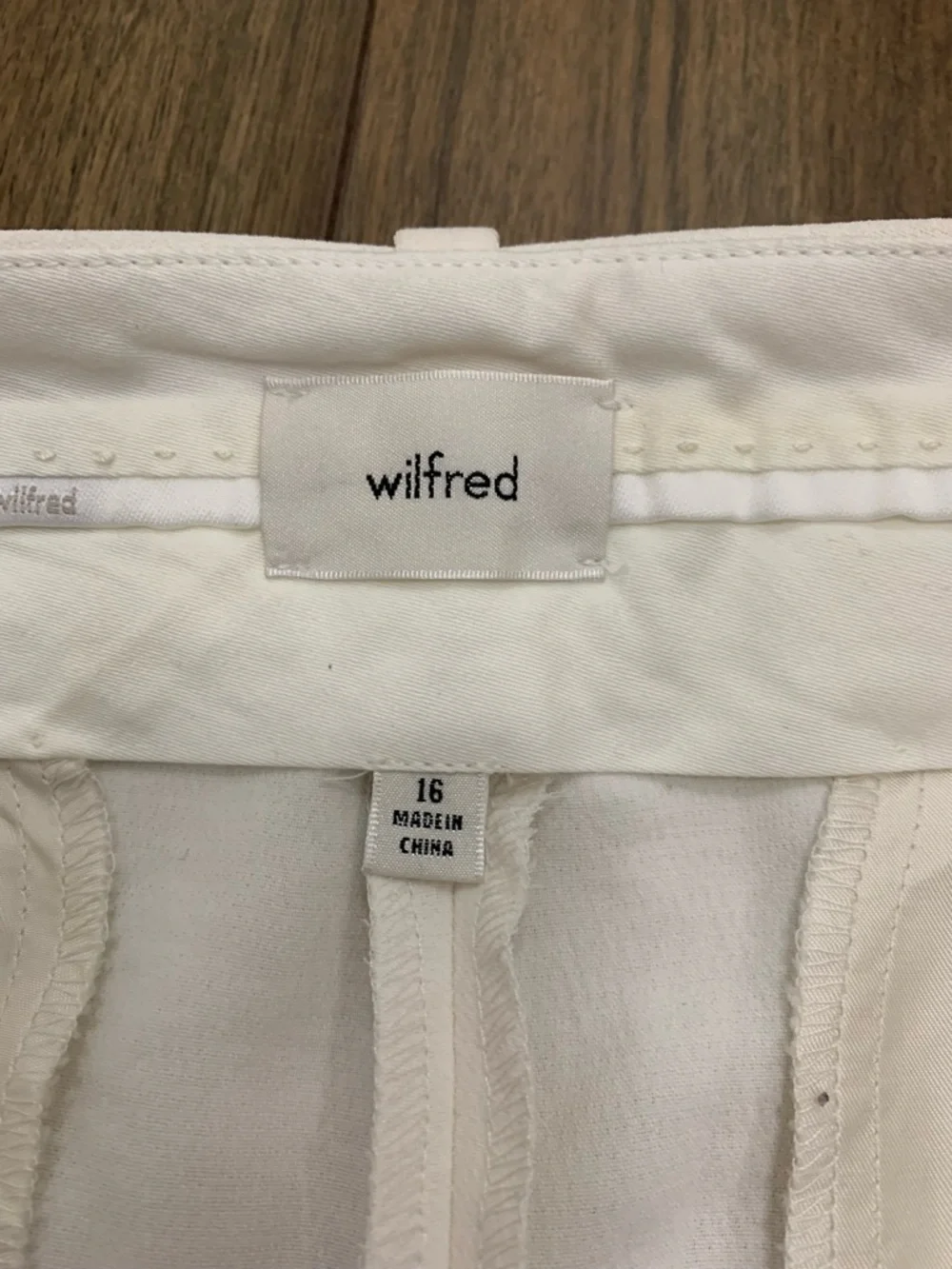 Wilfred Cream Pleated Wide-Leg Trousers - Picture 3 of 9
